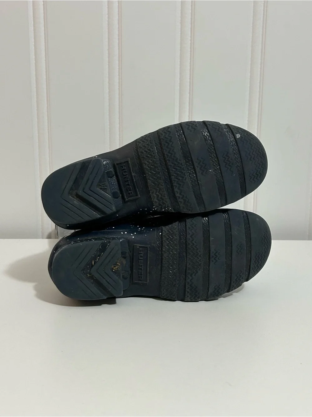 Hunter Kids Navy blue glitter Sparkle Rain Boots kids 1